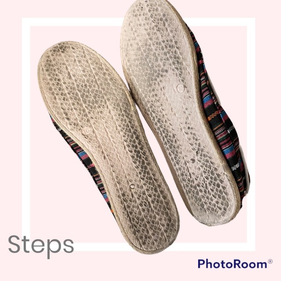 Steps Canvas Womens Flat Shoes - Picture 3 of 3